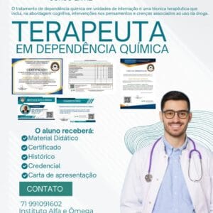 CURSO TERAPEUTA EM DEPENDECIA QUIMICA