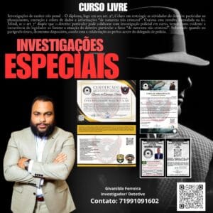 Curso de Investigações Especiais- Curso Livre